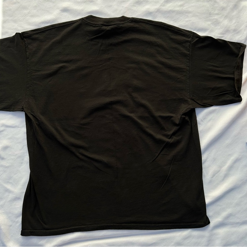 Vintage Y2K Los Angeles Angels Baseball Tshirt Mens 2X Black Flame Red Letters - Picture 3 of 9